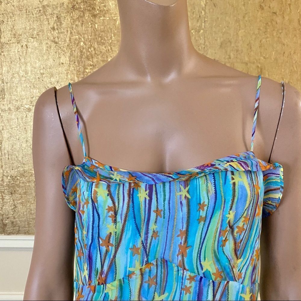 Diane Von Furstenberg stars silk midi dress 8 - Picture 4 of 13